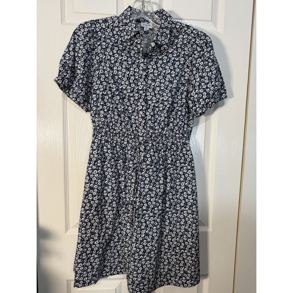 J.CREW Women's Floral Print Dress Blue Size 0